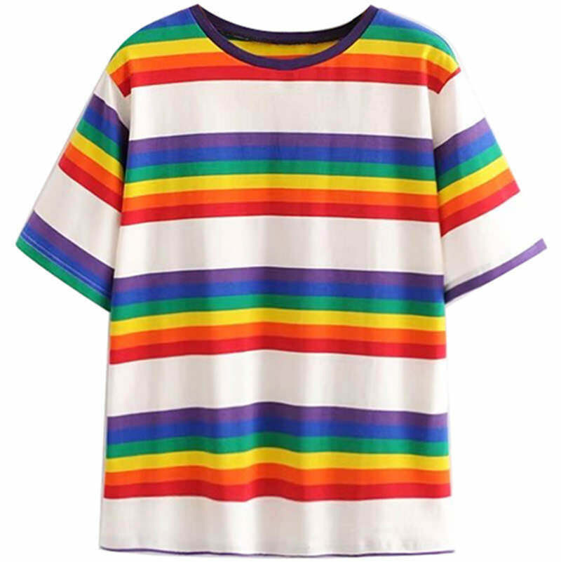 90s Kids Rainbow Tee - Comfy Y2K Fashion for Trendy Outfits and Baggy Styles