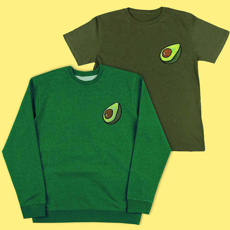 Antisocial Avocado Sweat and Tee Set - Trendy Y2K Grunge and Party Style Outfit