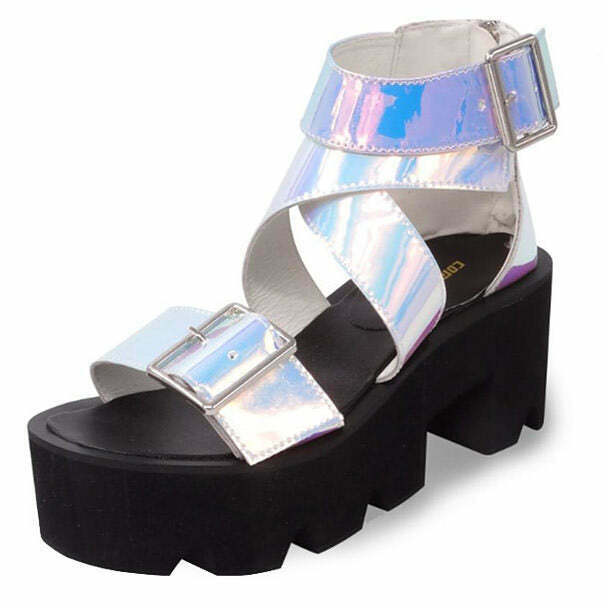 Astronomy Domine Sandals - Original Y2K Style Footwear for Trendy Grunge Fashion