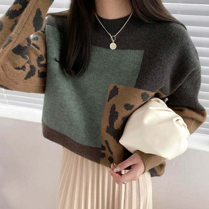 Autumn in France Sweater: Y2K Grunge Style for Trendy Fall Fashion Enthusiasts