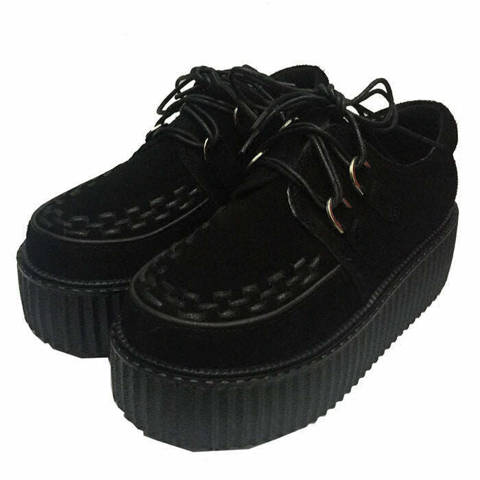 Bad Manners Velvet Creepers - Trendy Y2K Grunge Footwear for Stylish Outfits