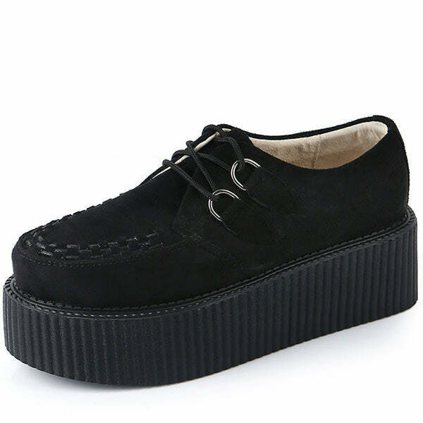 Bad Manners Velvet Creepers - Trendy Y2K Grunge Footwear for Stylish Outfits