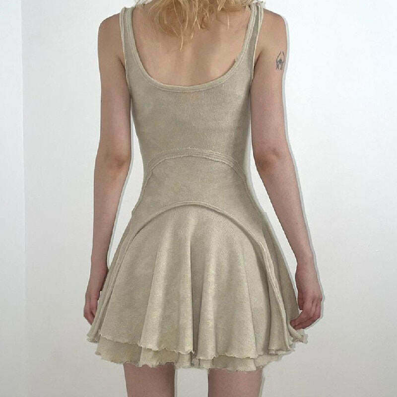 Big City Romance Minimalistic Dress - Embrace Y2K Style with Vintage Grunge Fashion