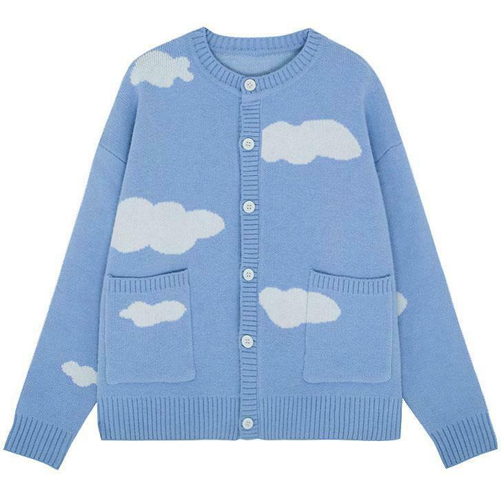 Chic Gone Dreaming Cloud Cardigan - Embrace Y2K Fashion with Cozy Style and Comfort