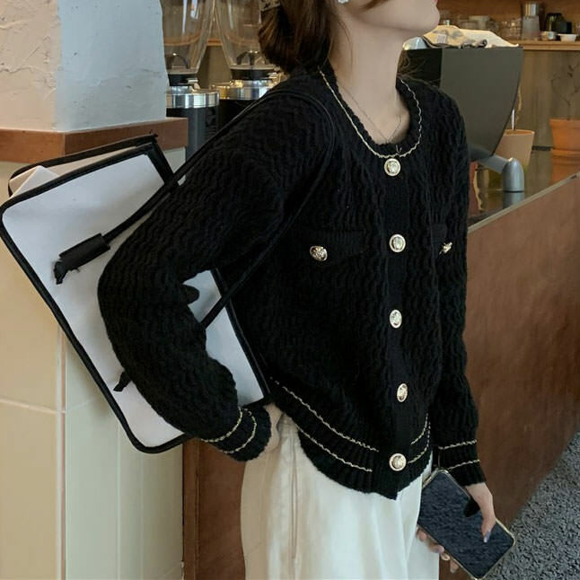 Chic Old Money Aesthetic Cardigan for Y2K Style: Perfect for Office and Summer Fashion