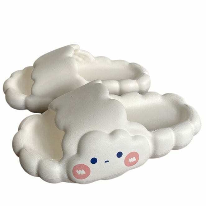 Cloud Foam Street Slippers for Y2K Style Outfits - Trendy Comfort Meets Fashion