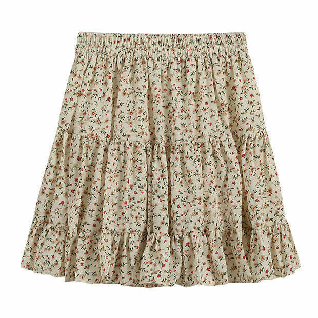 Cottage Calling Floral Skirt - Y2K Rock Fashion for Retro Futurism & Stylish Outfits