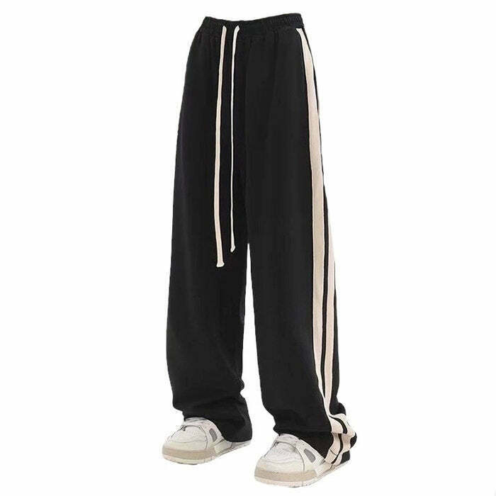 Cozy Side Stripes Sweatpants for Y2K Style: Embrace Neo Y2K Fashion and Comfort