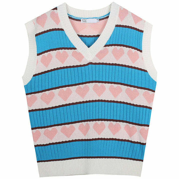 Danish Pastel Aesthetic Vest - Trendy Y2K Fashion Layering Piece for Unique Style