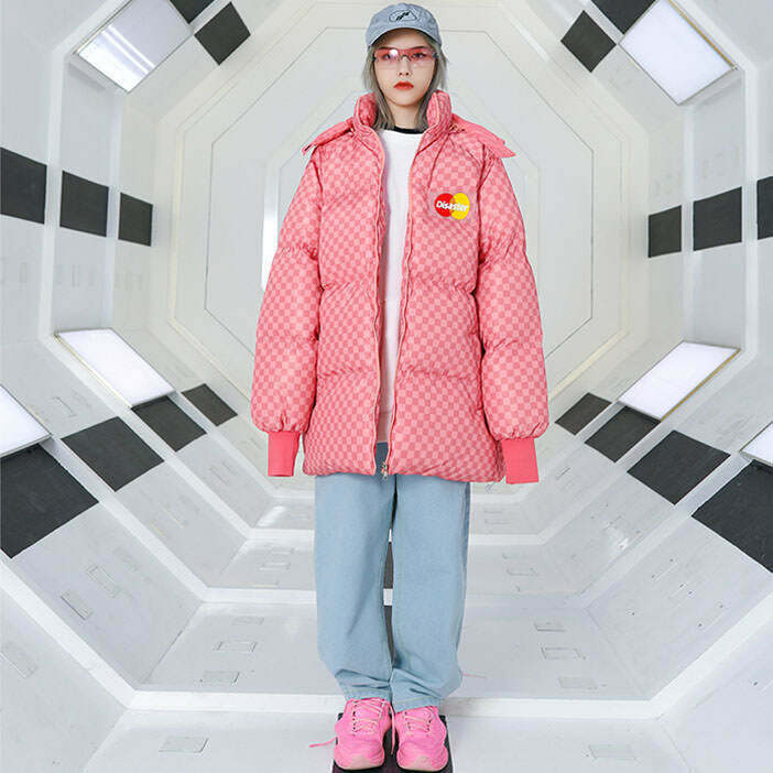 Disaster Padded Coat - Y2K Aesthetic Outerwear for Skater Style and Trendy Outfits