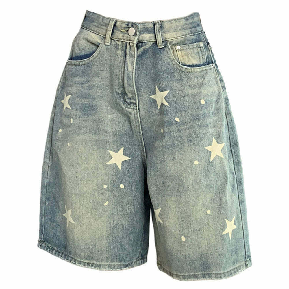 Downtown Girl Star Shorts - Trendy Y2K Fashion for a Chic Grunge Look in 2025