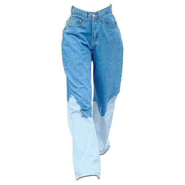 Fade Away Jeans: Trendy Y2K Grunge Outfit for Men and Women - Vintage 90s Fashion Style