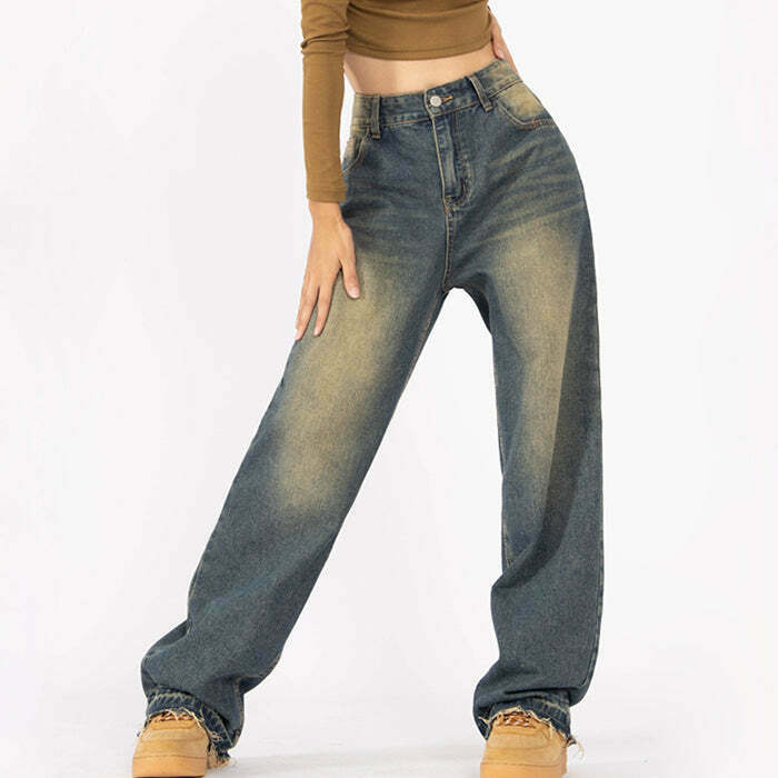 Fairy Grunge Baggy Jeans for Y2K Fashion - Trendy Grunge Style for Girls & Boys