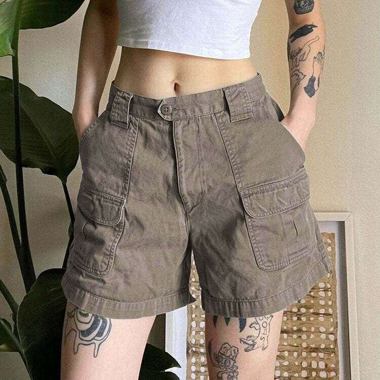 Fairy Grunge Cargo Shorts - Y2K Style Fashion for Trendy Outfits and Unique Looks