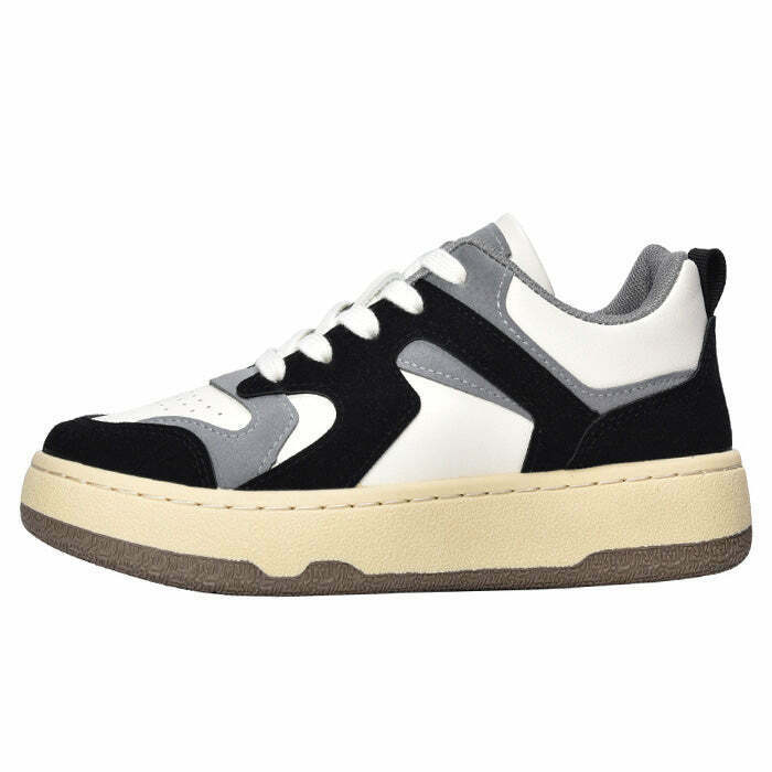 Fall Aesthetic Y2K Sneakers for Trendy Indie Outfits - Brown & Grunge Style Footwear