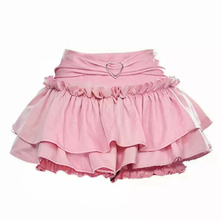 Flirty Babe Ruffle Skirt - Trendy Y2K Fashion Essential for Stylish Outfits