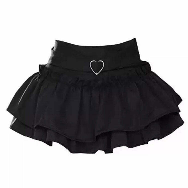 Flirty Babe Ruffle Skirt - Trendy Y2K Fashion Essential for Stylish Outfits