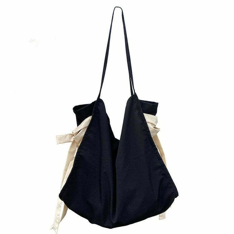 French Aesthetic Shopper Bag - Y2K Style Tote for Trendy Fashion Lovers