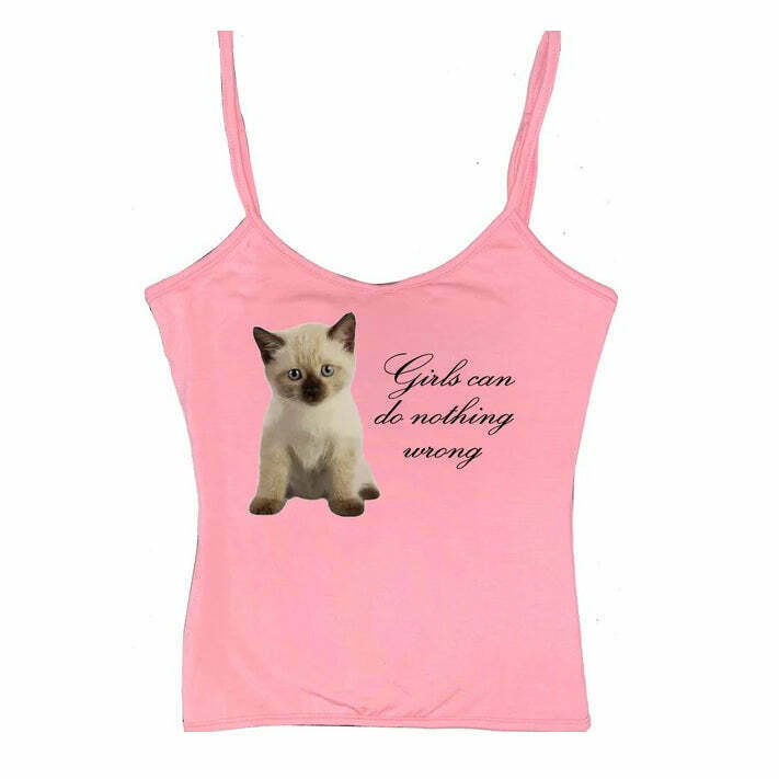 Girls Can Do Nothing Wrong Tank Top - Trendy Y2K Grunge Fashion for Casual Outfits