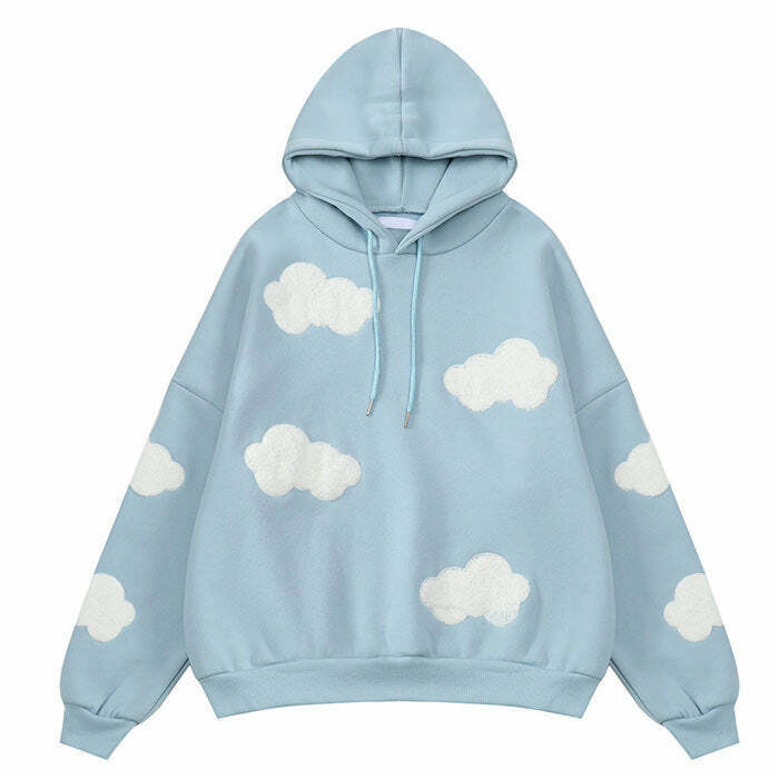 Gone Dreaming Cloud Hoodie - Trendy Y2K Grunge Fashion for Men and Boys