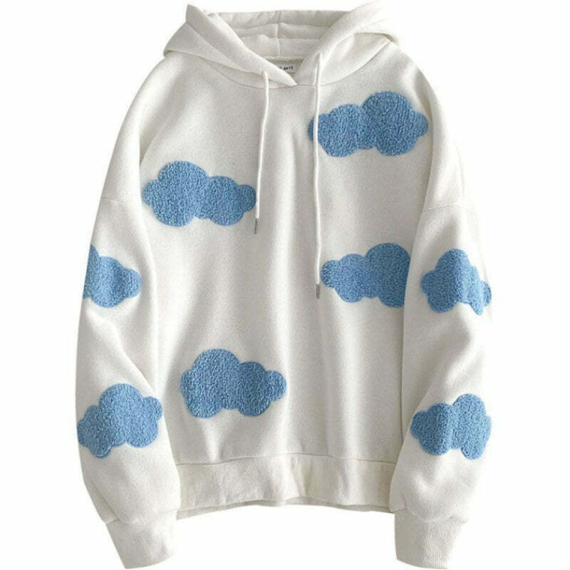 Gone Dreaming Cloud Hoodie - Trendy Y2K Grunge Fashion for Men and Boys