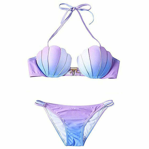 Gradient Mermaid Bikini - Trendy Y2K Fashion for Stylish Summer Looks and Gacha Outfits