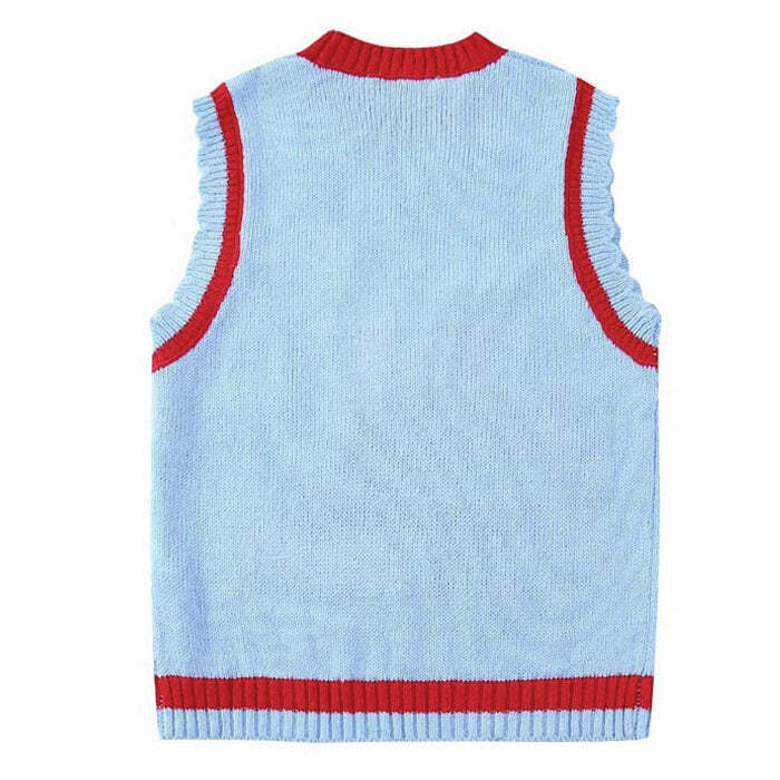 Grandma's House Knit Vest - Y2K Style Trend for Baddies | Vintage-Inspired Knitwear