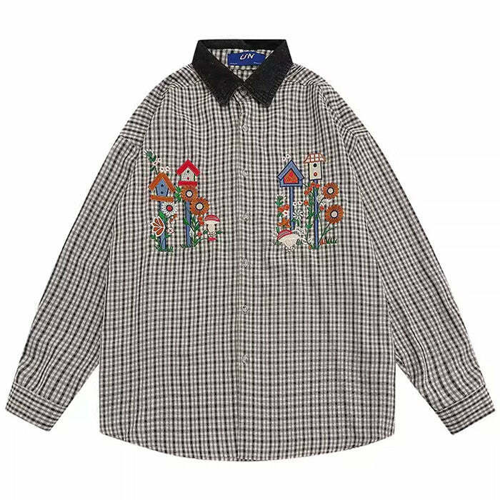 Grandma's House Long Sleeve Shirt - Y2K Grunge Fashion for Trendy Outfits & Concerts