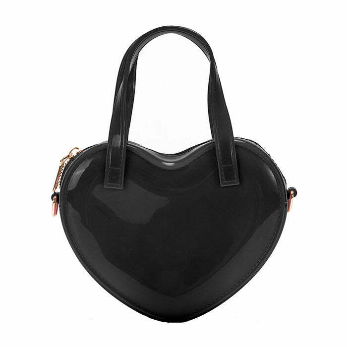 Heart Shaped Mini Bag - Y2K High Fashion Accessory for Grunge and Trendy Outfits