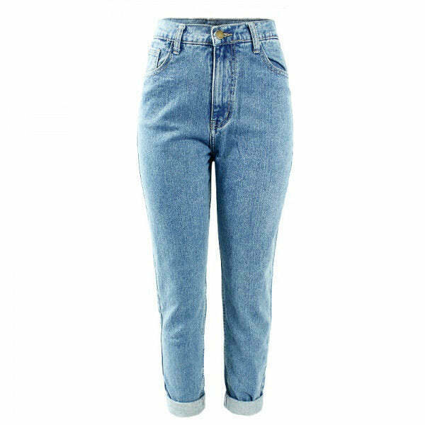 High Waisted Mom Jeans for Y2K Fashion: Trendy Grunge Styles & Outfits for Women