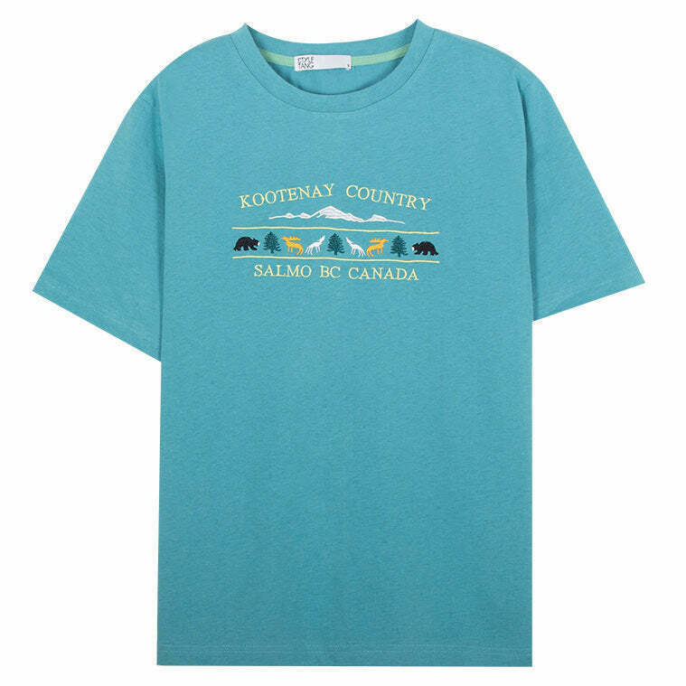 Kootenay Country Salmo T-Shirt - Embrace Y2K Fashion with Grunge Style and Affordable Clothing