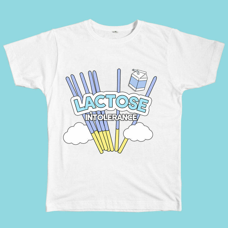 Lactose Intolerance Tee - Y2K Hip Hop Style Shirt for Trendy 2000s Fashion Lovers