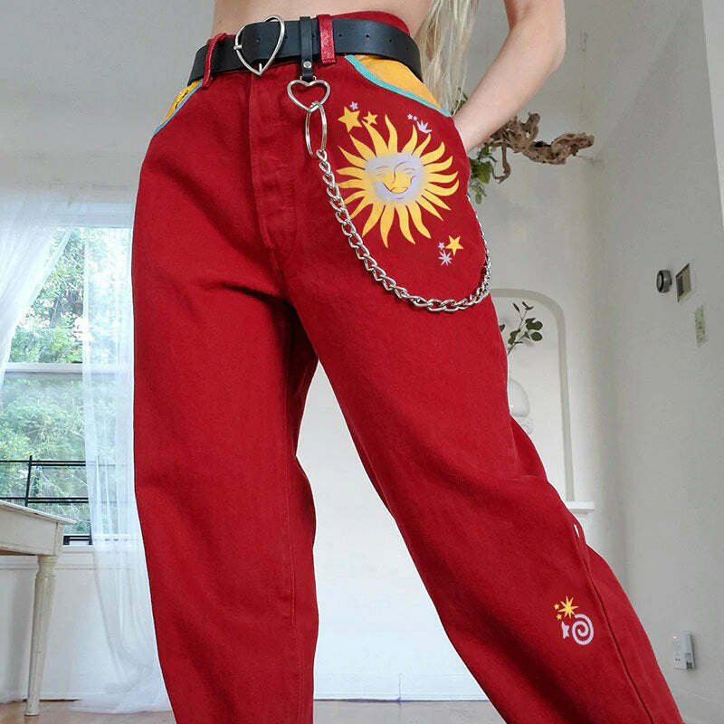 Le Soleil High Waisted Trousers - Trendy Y2K Fashion for Stylish Outfits and Parties