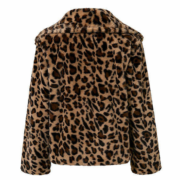 Leo Faux Fur Jacket - Trendy Y2K Streetwear for Fairy Grunge and Girly Outfits