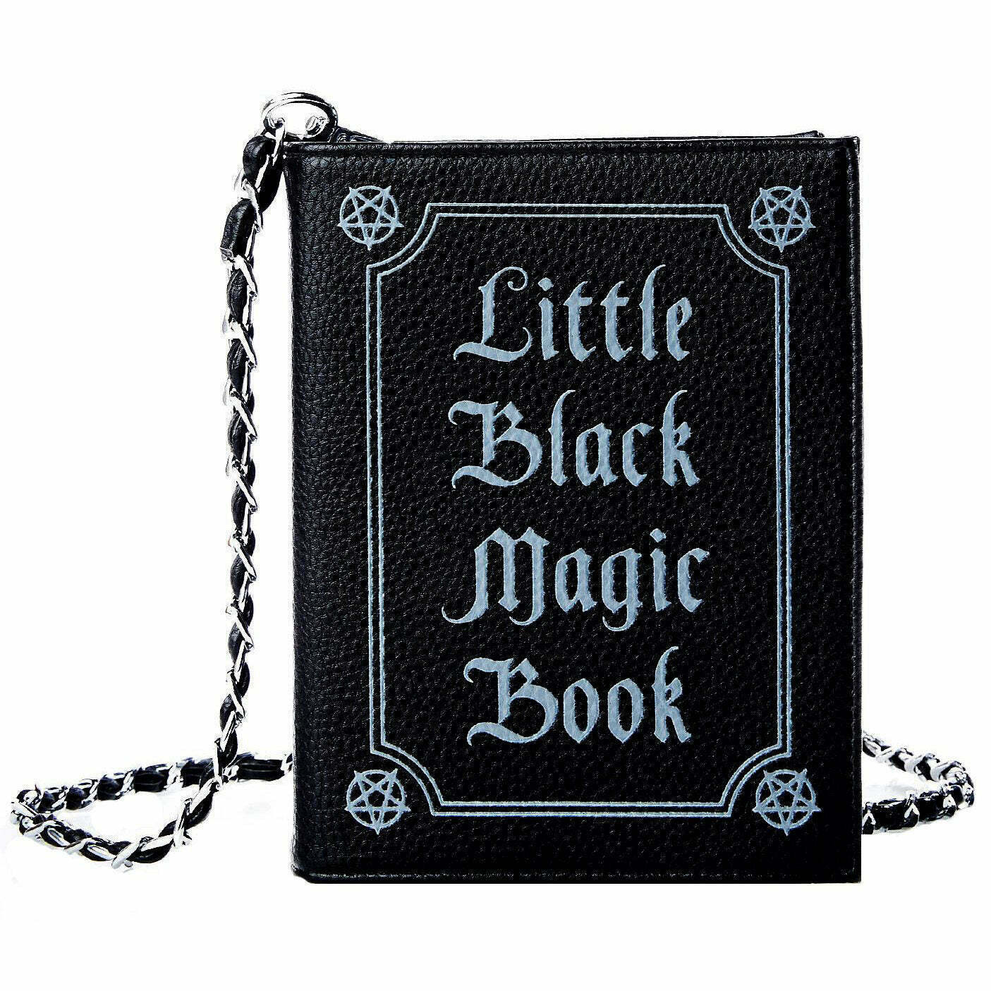 Little Black Magic Book Bag - Trendy Y2K Style for Boys & Girls, Perfect for Concerts