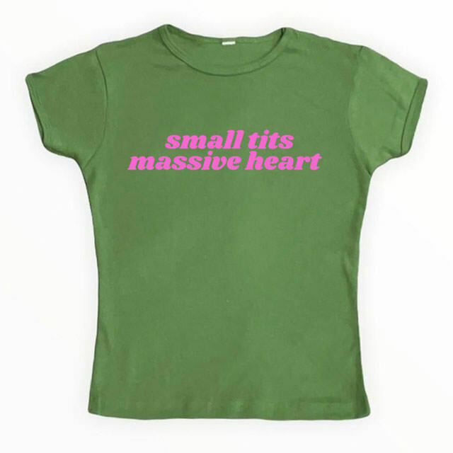 Massive Heart Crop Top - Trendy Y2K Style for Boys and Girls, Perfect for K-Pop and Fairy Outfits