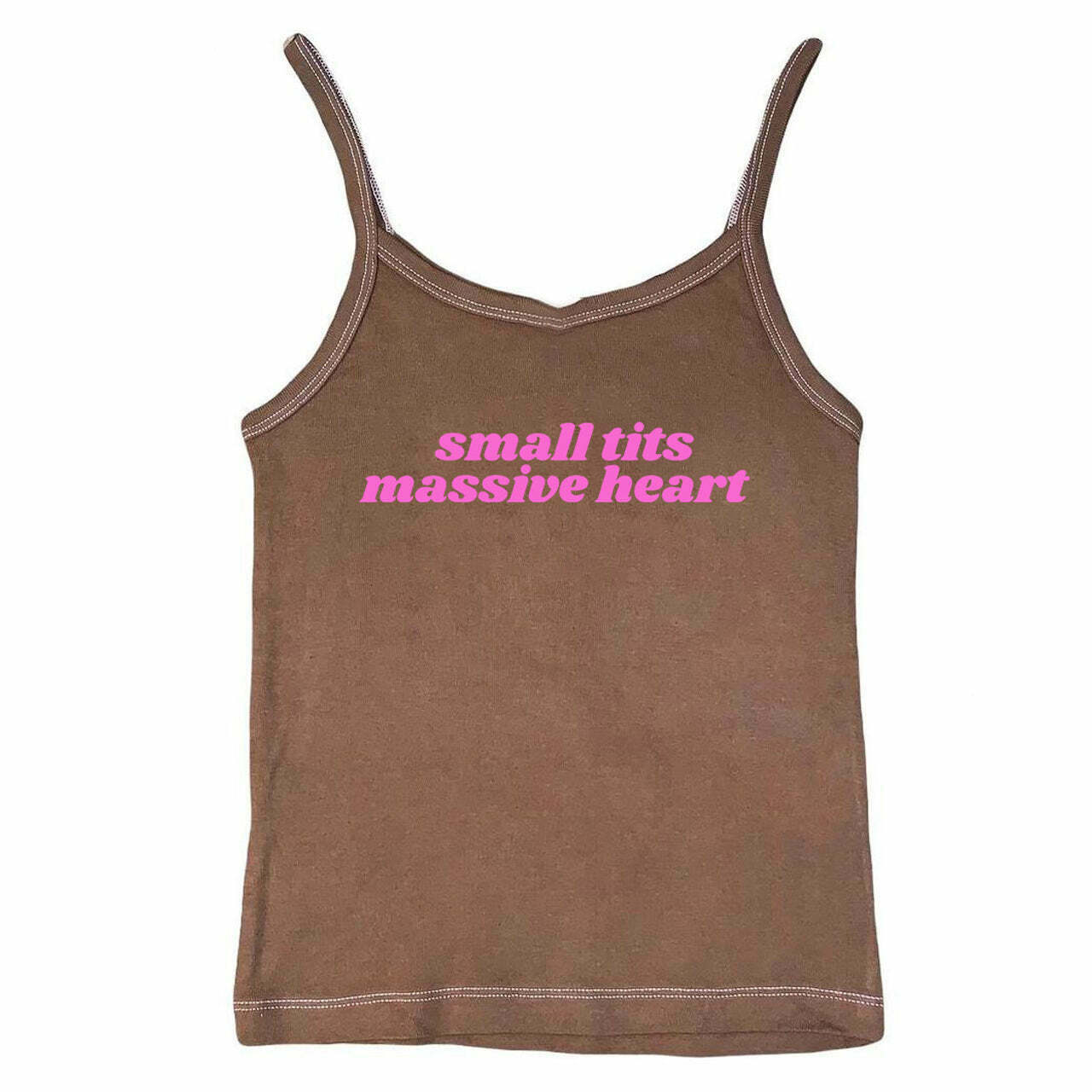 Massive Heart Tank Top - Y2K Grunge Style for Retro Fashion Lovers