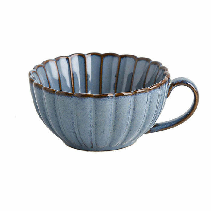 Minimalist Aesthetic Ceramic Cup - Y2K Style Grunge & Retro Design for Trendy Home Decor