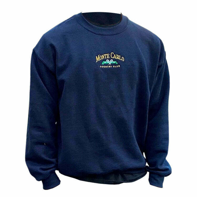 Monte Carlo Tennis Sweatshirt - Trendy Y2K Style Fashion for Men and Women in 2024