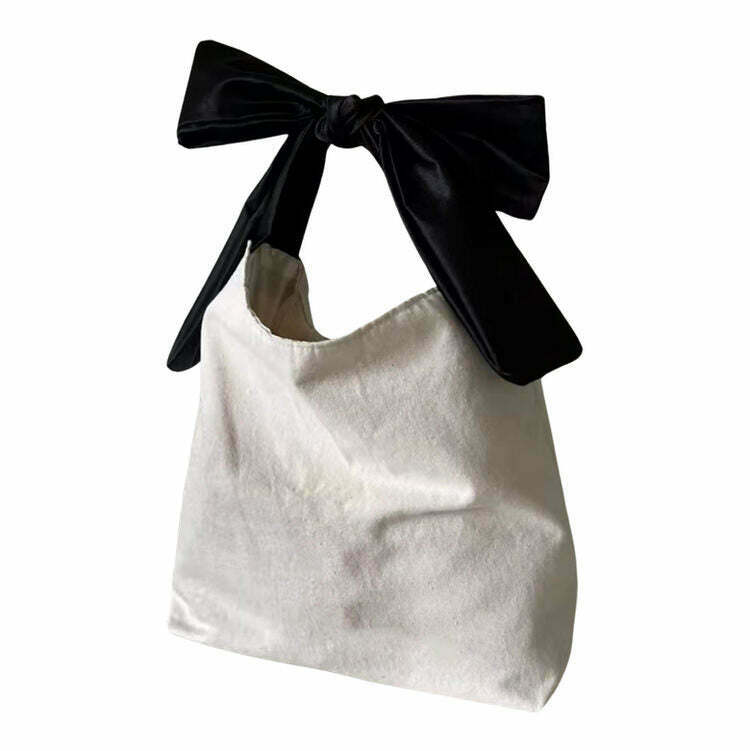 Morning in Paris Bow-Tie Mini Bag - Vintage Y2K Style for Trendy Summer Outfits