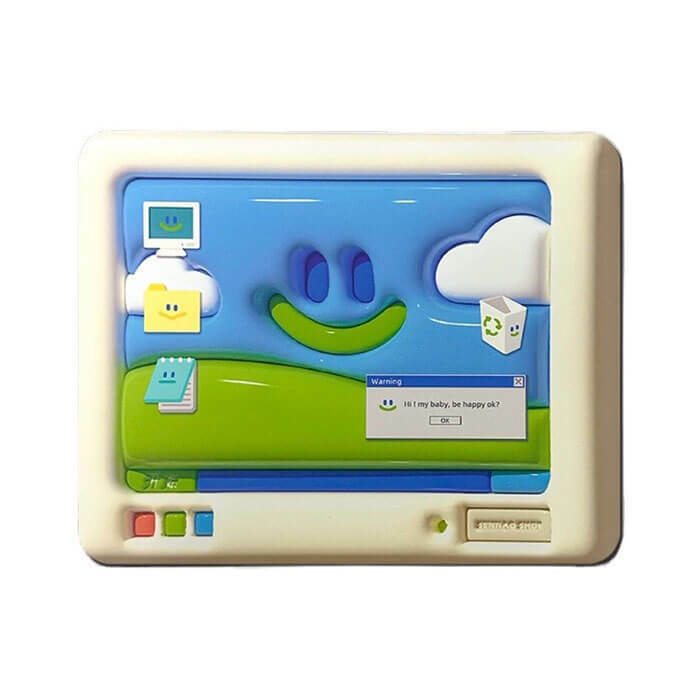 Nostalgic Windows XP Smile Mouse Mat for Y2K Fashion Lovers and K-Pop Enthusiasts