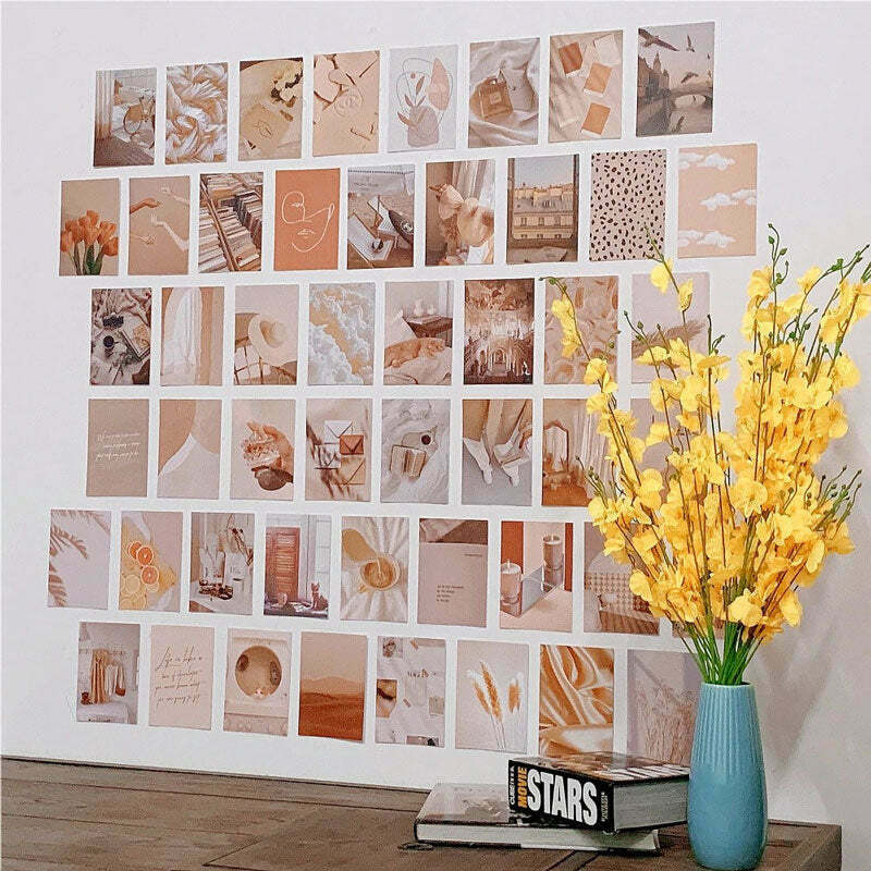 Parisian Aesthetic Wall Collage Kit - Y2K Grunge & Indie Style Decor for Trendy Spaces