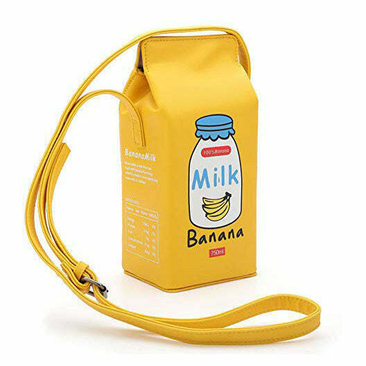 Pure Milk Mini Handbag - Y2K Jersey Fashion Statement for Vintage Style Enthusiasts