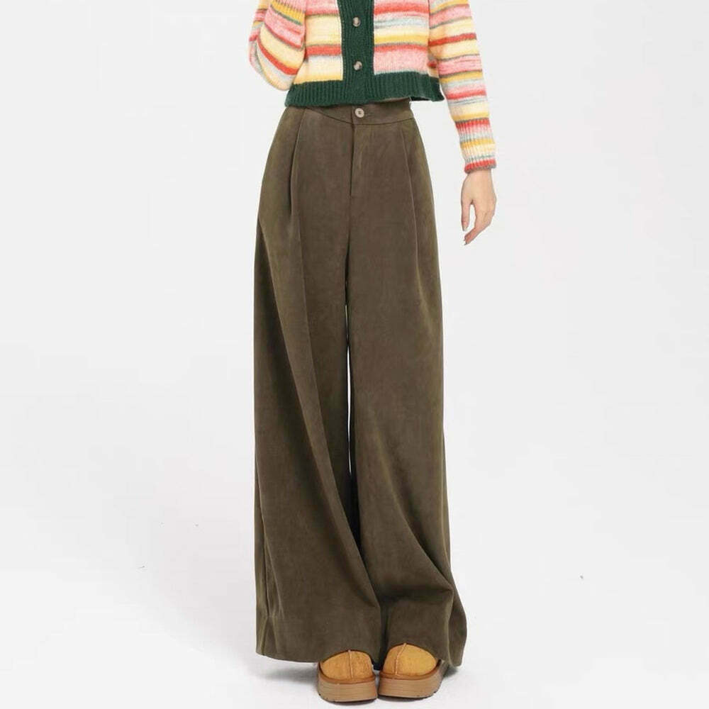 Secret Crush Wide Leg Cord Pants - Trendy Y2K Fashion for Stylish Outfits in 2024