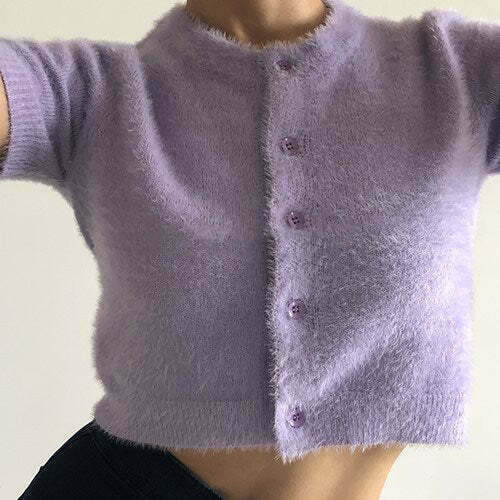 Self Made Fuzzy Top - Retro Y2K Grunge Style for Trendy Duo Outfits & TikTok Fashion