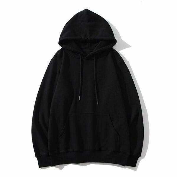 Self Made Monochrome Hoodie - Trendy Y2K Fashion for a Stylish Grunge Look