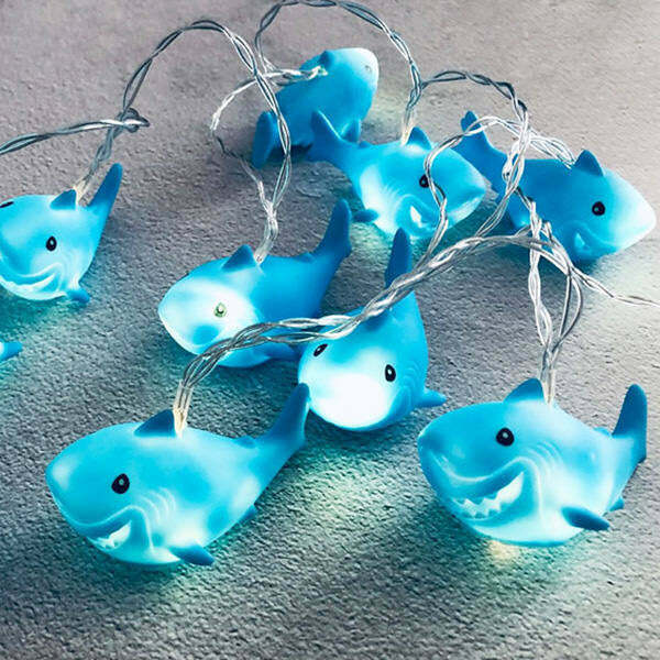 Shark String Lights for Y2K Fashion: Perfect for Concert Outfits and Trendy Decor