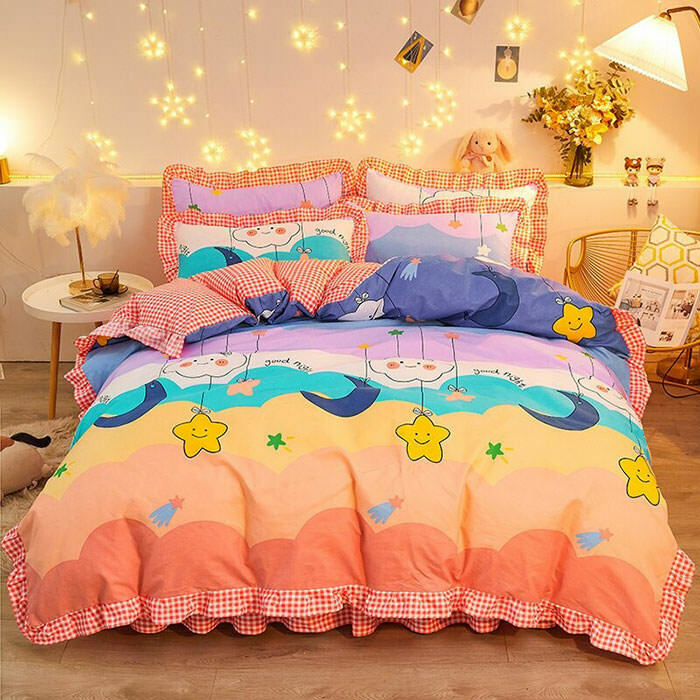 Shooting Star Bedding Set - Y2K Fashion Inspired Bedding for Trendy Home Decor