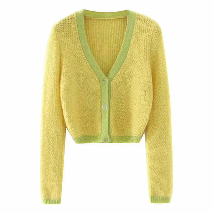 Soft Touch Crop Cardigan for Y2K Fashion: Trendy Outfits & Baggy Styles for Women