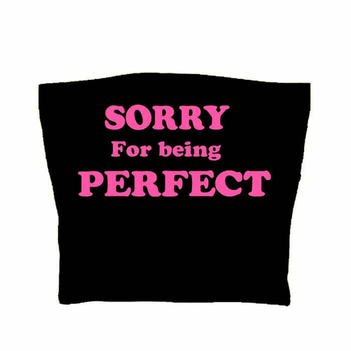 Sorry For Being Perfect Dark Denim Cut Out Tube Top - Stylish Star Design & Belted Style